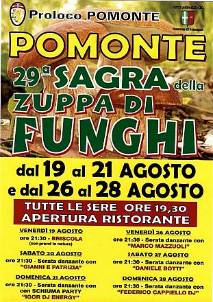29^ sagra della zuppa di funghi